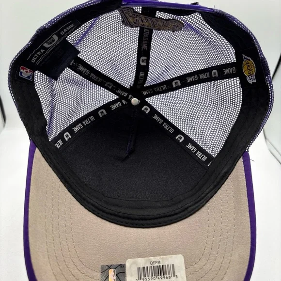 Los Angeles Lakers NBA Ultra Game Unisex Purple Embroidered SnapBack Hat OSFM - Picture 8 of 8